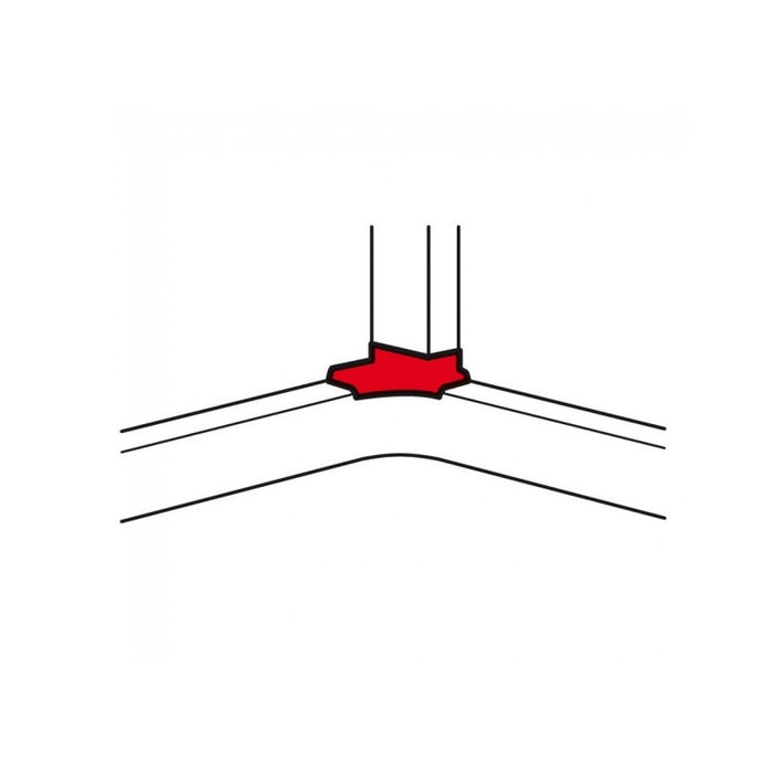 Angled T-shaped top channel LGR 10763 LEGRAND