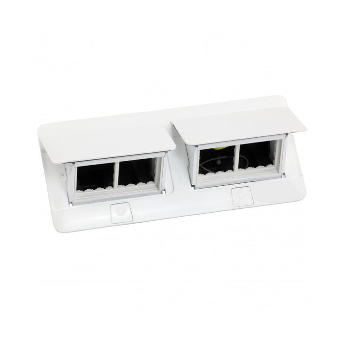 EIGHT-MODULE POP-UP BUILT-IN BOX + LEGRAND KIT - WHITE
