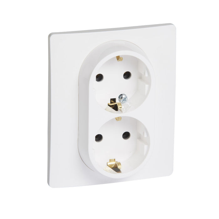 DOUBLE CONTACT SHUKO 16A NILOE LEGRAND - WHITE