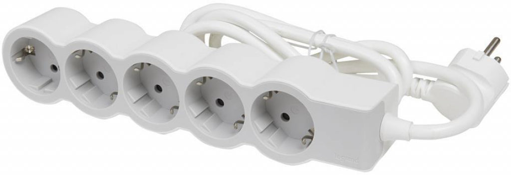 Power strip Legrand 694555 5x2P+E with cable 1.5m Standart white