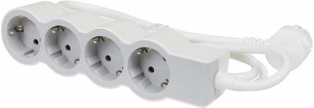 Legrand 694569 4x2P+E power strip with 5m cable Standart white