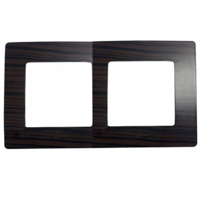 FRAME DOUBLE DARK WOOD LEGRAND NILOE