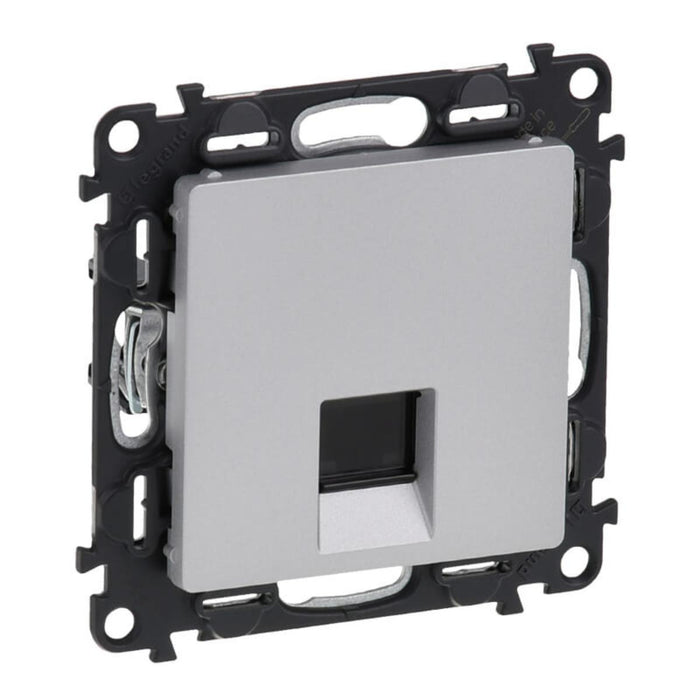 SOCKET INTERNET RJ45 ALUM VALENA