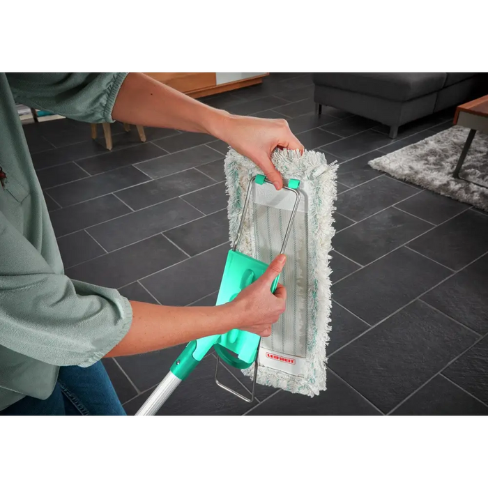 Leifheit Profi XL cotton plus mop Cotton/Fiber Grey Turquoise White - MopsSPD-MOP<<<Cleaning and home careSPD<<<ActionPL