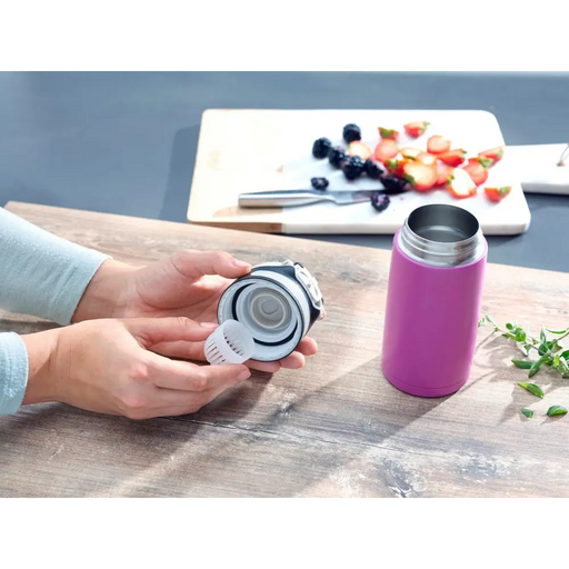 Leifheit Thermal mug Flip 350 ml Purple - Flasks & thermal mugsAGD-TKT<<<Home Appliance - ProductsAGD<<<ActionPL