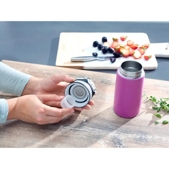 Leifheit Thermal mug Flip 350 ml Purple - Flasks & thermal mugsAGD-TKT<<<Home Appliance - ProductsAGD<<<ActionPL