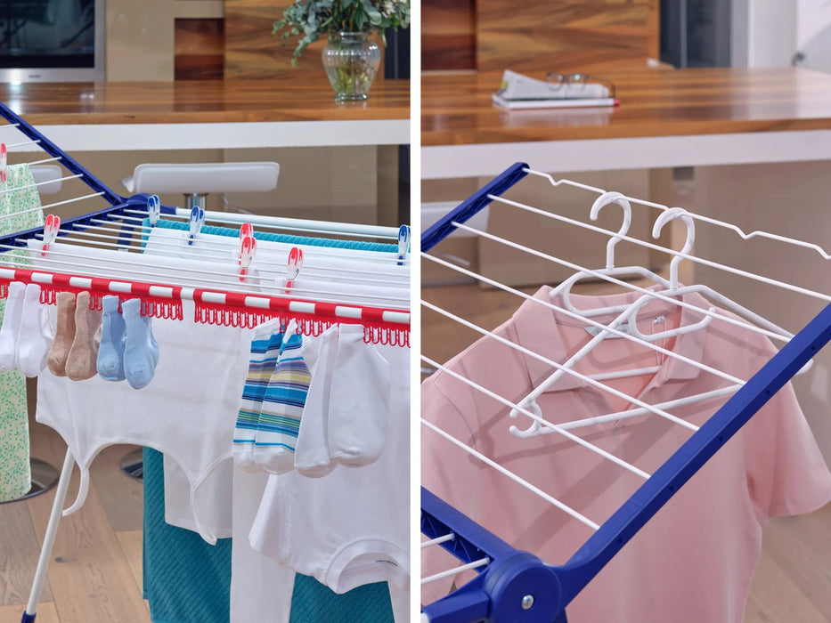 Leifheit 81520 laundry drying rack Pegasus 200 Solid Blue, White