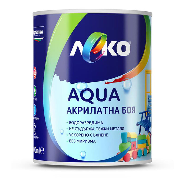 AQUA ACRYLATE PAINT GLOSS 600 ML ONYX LEKO