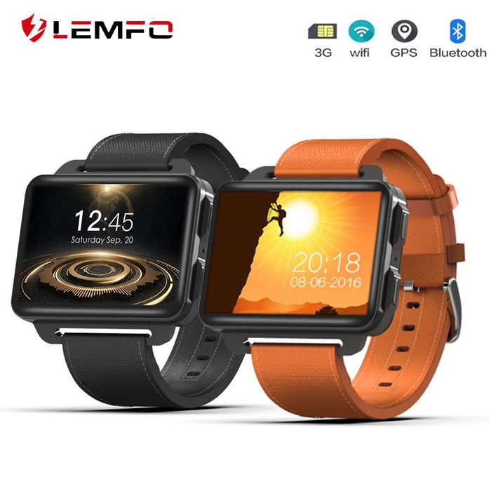 LEMFO LEM4 PRO Smart watch MTK6580 SIM card Android 5.1 1GB + 16GB 1200mAh battery Wifi 3G video call - Smart watches