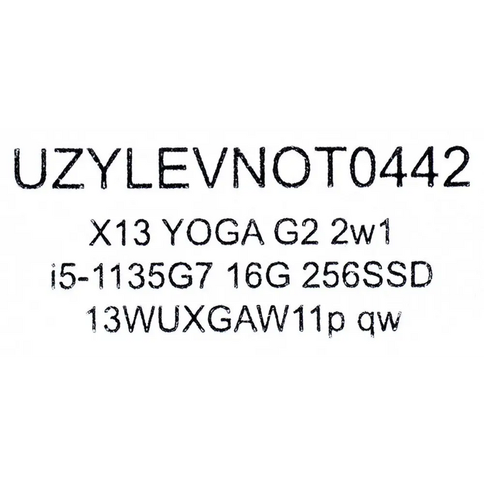 LENOVO ThinkPad X13 YOGA G2 2in1 i5-1135G7 16GB 256GB SSD 13,3’’ FHD(touch) Win11pro Used US QWERTY - Used