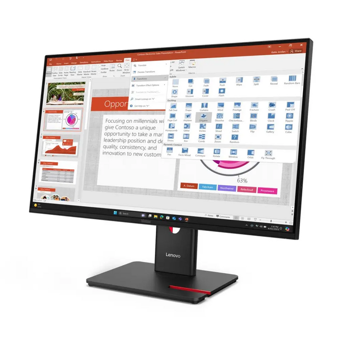 Lenovo ThinkVision T27-40 LED display 68.6 cm (27’’) 1920 x 1080 pixels Full HD Black - LCD