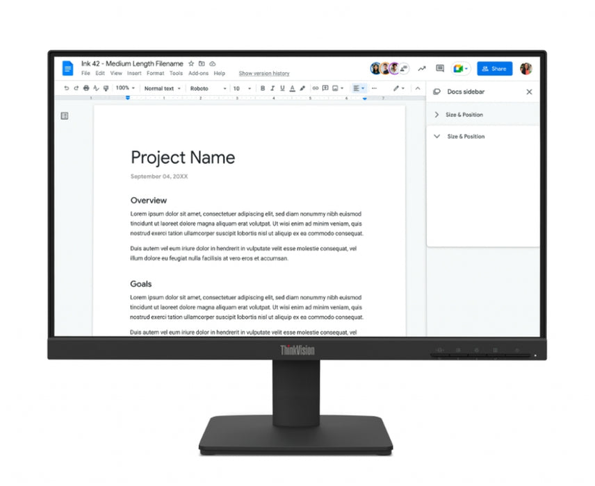 Monitor Lenovo ThinkVision S22-4e 21.5" IPS, WLED, 1920x1080, 16:9, 4ms, 100Hz, 250 cd/m2, 1300:1, H