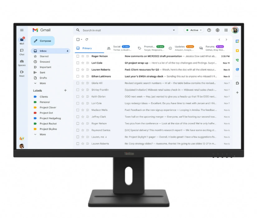 Monitor Lenovo ThinkVision E27-40 27" IPS, WLED, 1920x1080, 16:9, 100Hz, 300 cd/m2, 1500:1, Speakers