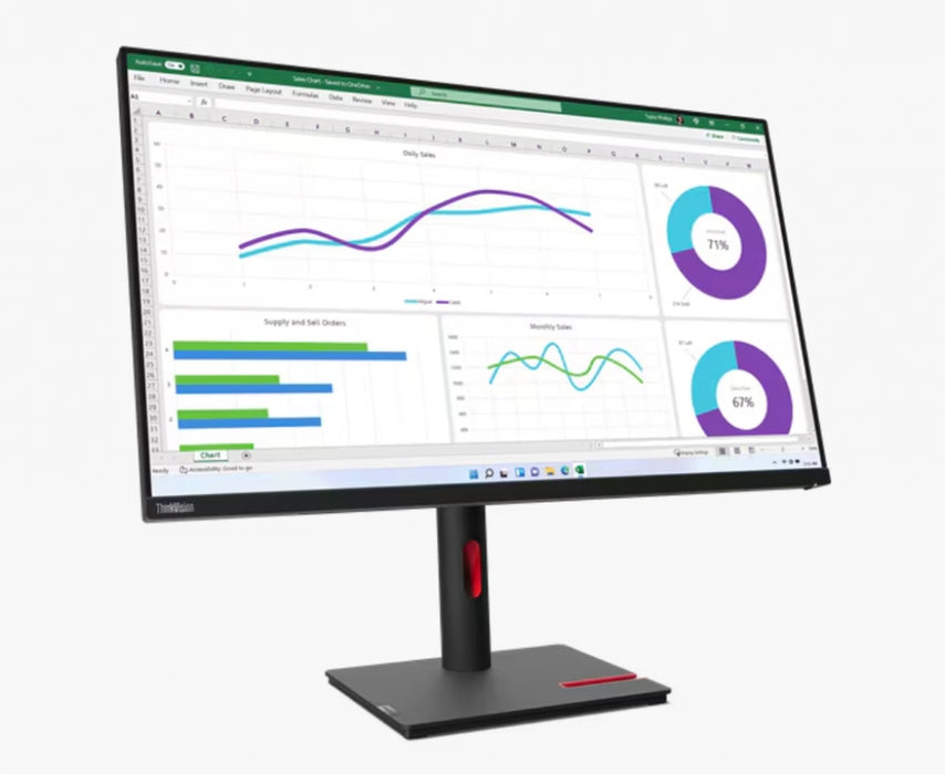 Monitor Lenovo ThinkVision T32h-30 31.5" IPS, WLED, 16:9, 2560x1440, 4ms, 1000:1, 60Hz, 350 cd/m2, U