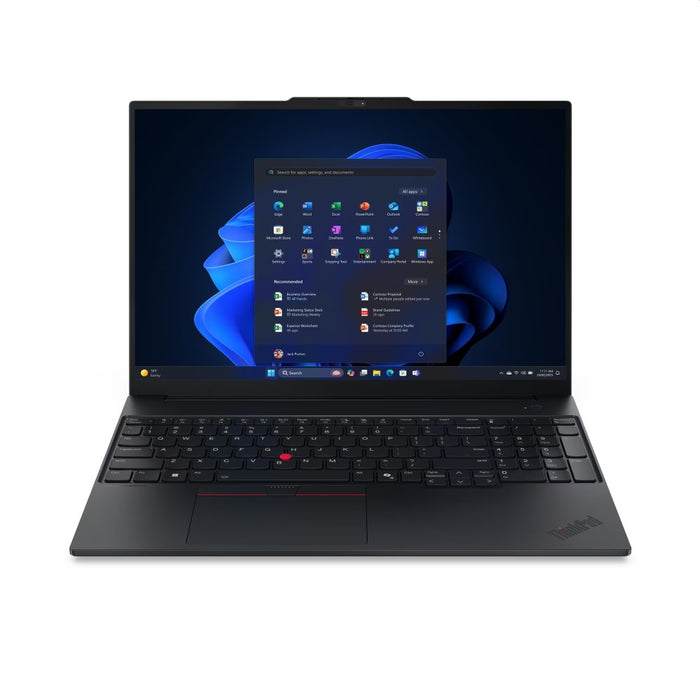 Lenovo ThinkPad E16 G3 Intel Core Ultra 5 228V, 8C (up to 4.5GHz, 8MB), 32GB Soldered LPDDR5x-8533, 1TB SSD, 16" WQXGA (2560x1600) IPS AG, Intel Arc Graphics, 1080p&IR Cam, Backlit KB, 4cell, FPR, WLAN, BT, DOS, 3Y Onsite