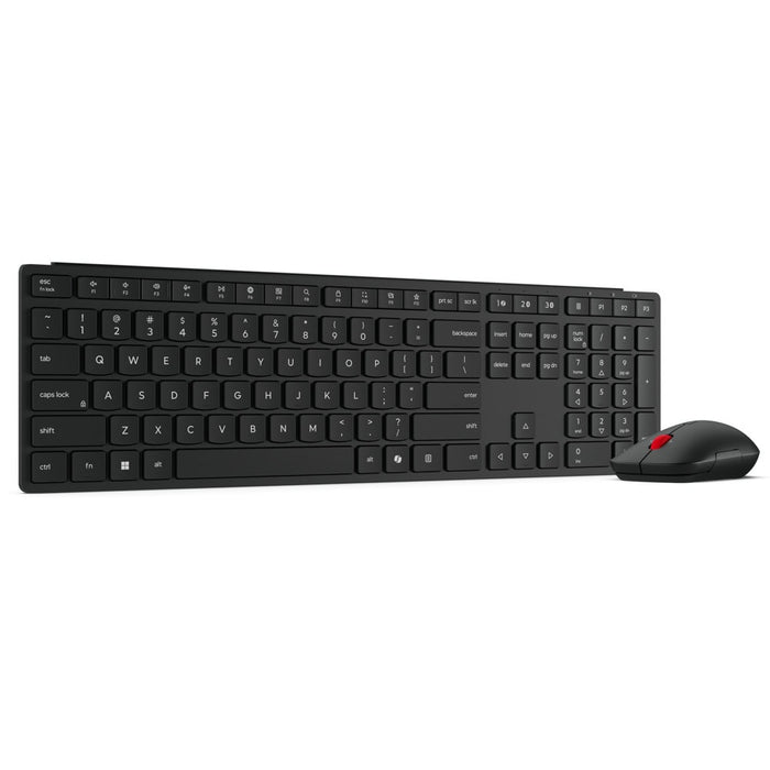 LENOVO Pro Combo 6000 Keyboard and mouse set wireless 2.4 GHz Bluetooth 5.3 US with Euro symbol eclipse black brown box (EU)