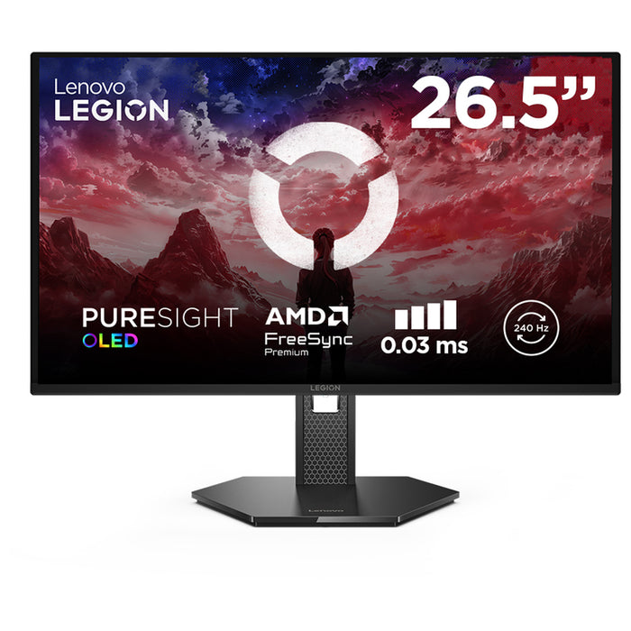 LENOVO Legion 27Q-10 26.5inch  QD-OLED 2560x1440 16:9 240Hz 200cd/m2 1.5M:1 0.03ms 2xHDMI 2.1 1xDP 1.4 99 sRGB 3y