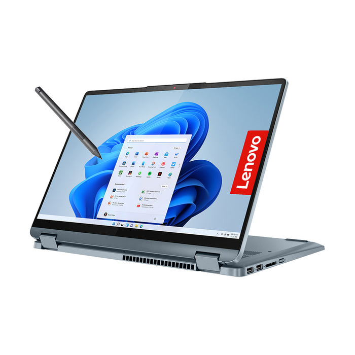 Laptop 2 in 1 LENOVO IdeaPad Flex 5 14ABR8 82XX00G9BM + Lenovo Digital Pen 14.0 ", AMD RYZEN 5 5625U, RAM 16 GB, SSD 512 GB, AMD RADEON GRAPHICS, WINDOWS 11, STONE BLUE