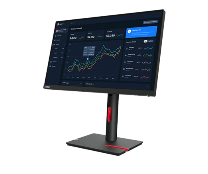 Lenovo ThinkVision T22i-30 21.5" FHD IPS, 16:9, 1920x1080, 4 ms, 250 nits, 1000:1, 60Hz, USB Hub, HDMI, DP, VGA, Tilt, Swivel, Pivot, Height Adjust Stand