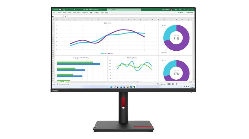 Lenovo ThinkVision T32p-30 31.5"IPS, 16:9, 3840x2160, 16:9, 1000:1, 4 ms, 350 nits, USB Type C, USB Hub, Tilt, Swivel, Pivot, Height Adjust Stand, HDMI, DP,