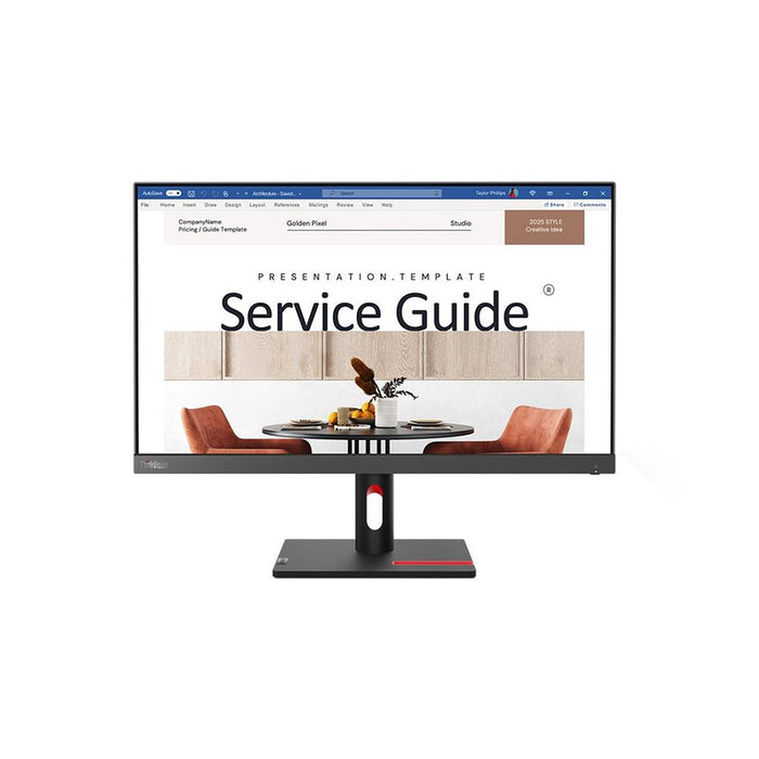 Lenovo ThinkVision S24i-30 23.8" IPS, WLED, 16:9, 1920x1080, 6ms, 1300:1, 100Hz, HDMI, VGA, Tilt Stand