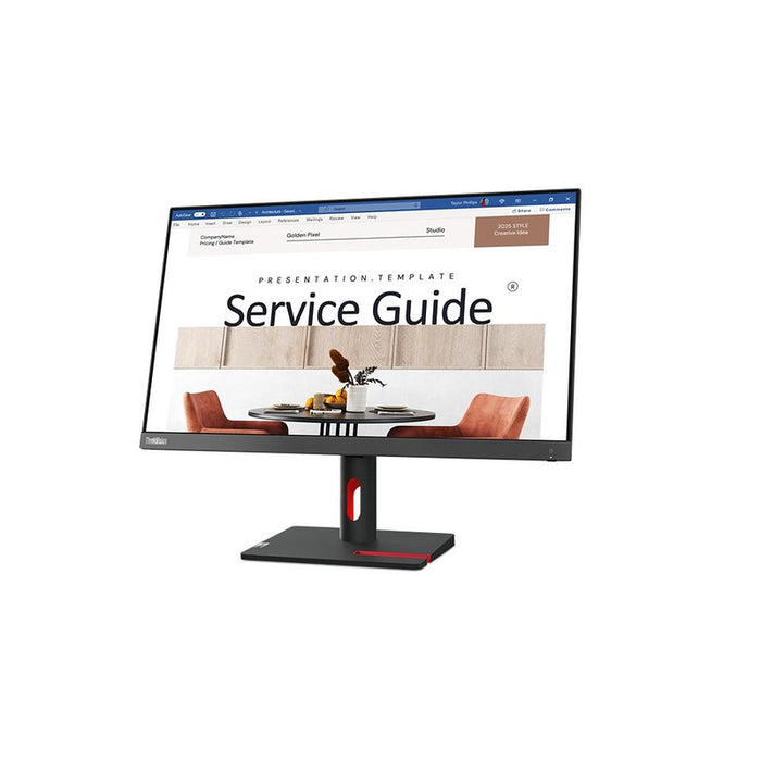 Lenovo ThinkVision S24i-30 23.8" IPS, WLED, 16:9, 1920x1080, 6ms, 1300:1, 100Hz, HDMI, VGA, Tilt Stand