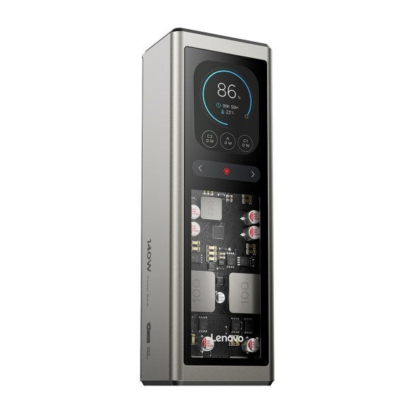 Lenovo 140W PowerBank 20000 mAh 2 x USB-C, 1 x USB-A, Gold Grey