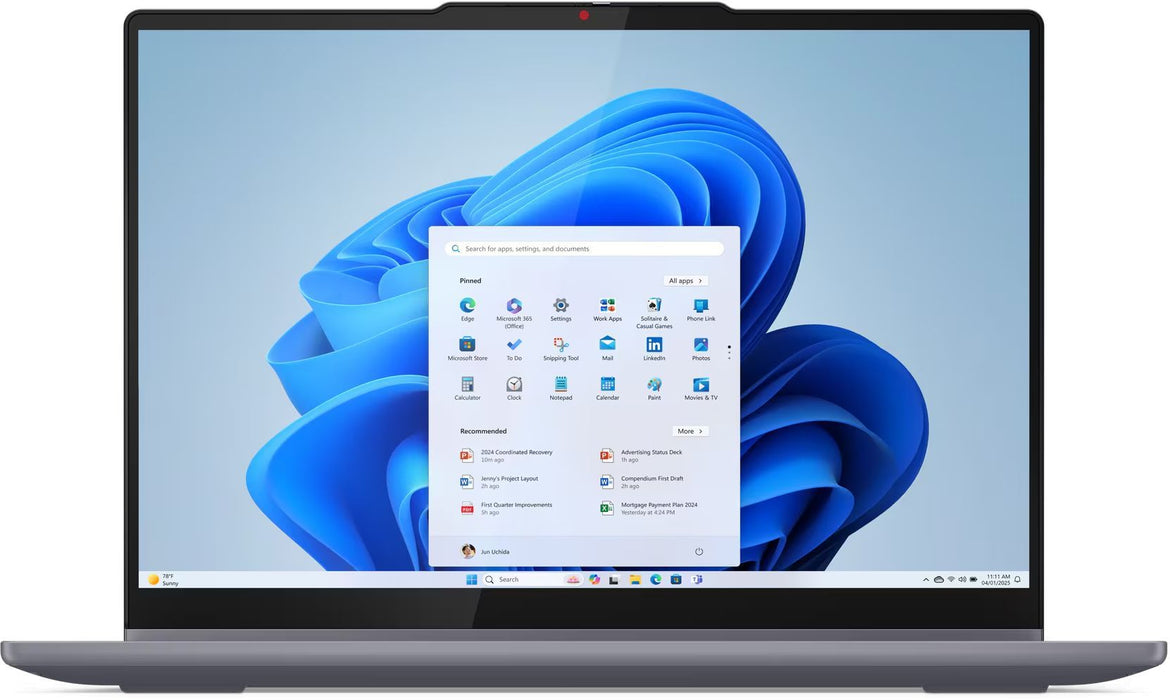 LENOVO IdeaPad 5 2-in-1 Intel Core Ultra 5 225U 14inch WUXGA Touch 16GB DDR5 1TB PCIe W11H Luna Grey