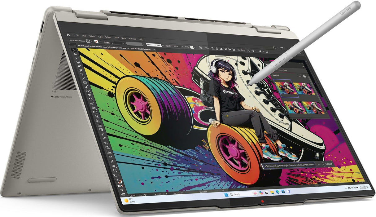 LENOVO Yoga 7 2-in-1 AMD Ryzen AI 5 340 14inch WUXGA OLED 400N Touch HDR 24GB DDR5 1TB PCIe W11H Seashell