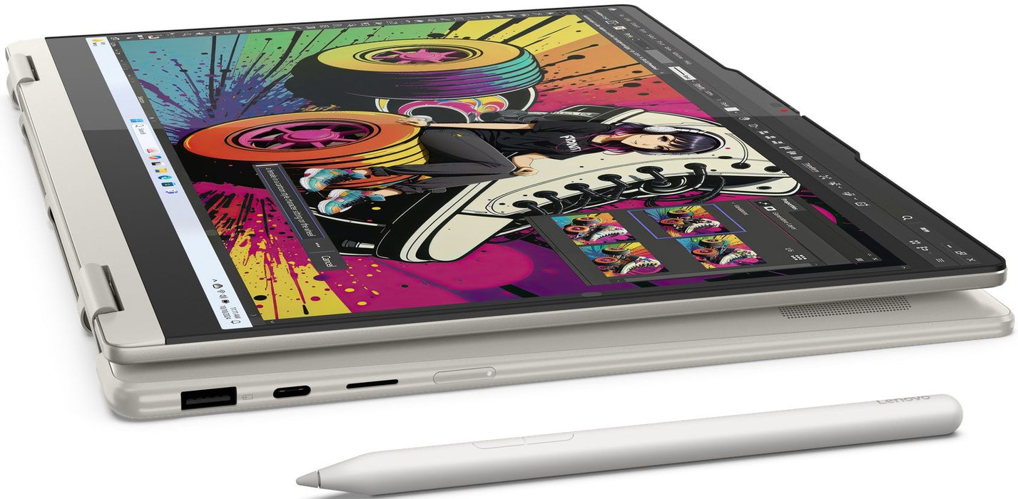 LENOVO Yoga 7 2-in-1 AMD Ryzen AI 5 340 14inch WUXGA OLED 400N Touch HDR 24GB DDR5 1TB PCIe W11H Seashell