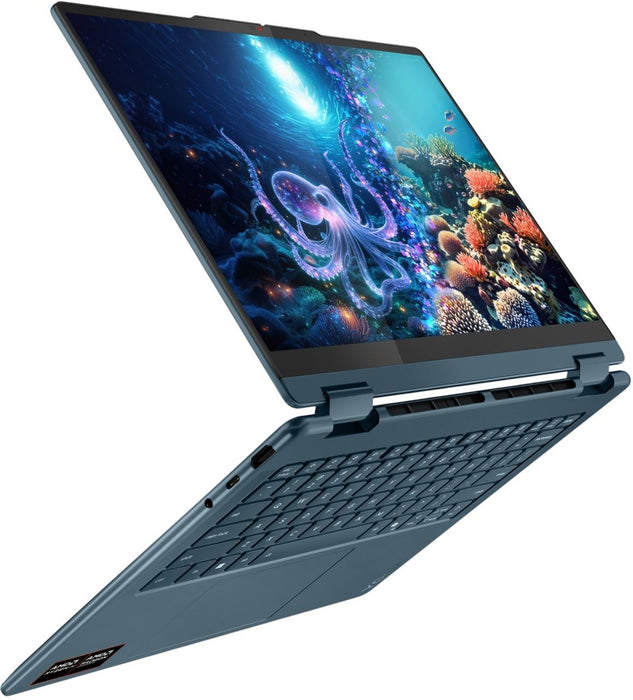 LENOVO Yoga 7 2-in-1 AMD Ryzen AI 7 350 14inch 2.8K OLED 500N 120Hz Touch 32GB DDR5 1TB PCIe W11H Tidal Teal