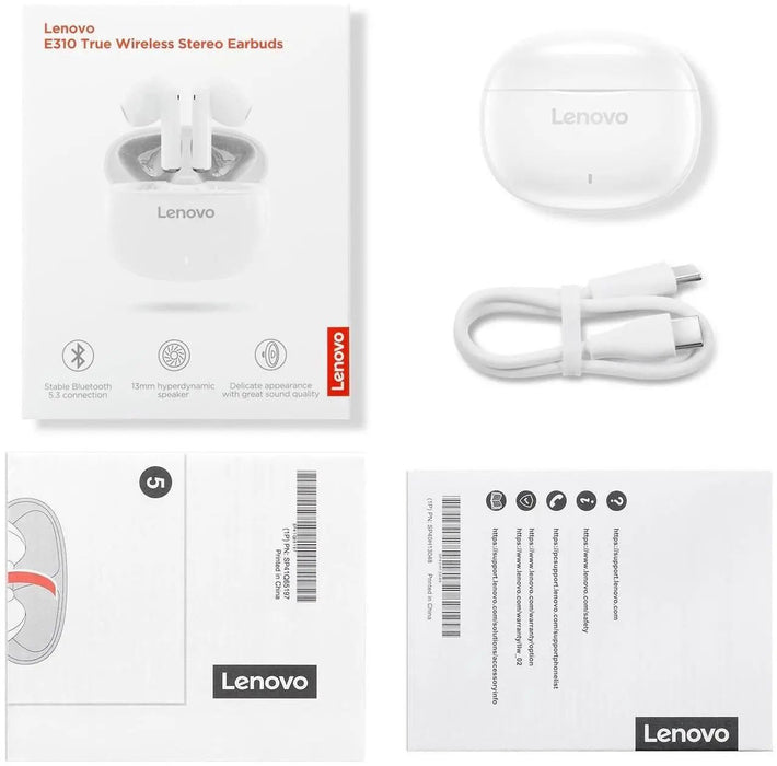 LENOVO E310 True Wireless Stereo Earbuds Standalone White