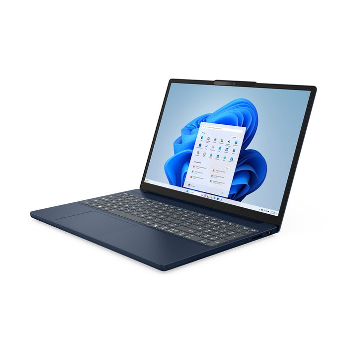 Lenovo IdeaPad Slim 3 15IRH10 Intel® Core™ i5 i5-13420H Laptop 38.9 cm (15.3") WUXGA 16 GB DDR5-SDRAM 512 GB SSD Wi-Fi 6 (802.11ax) NoOS Blue