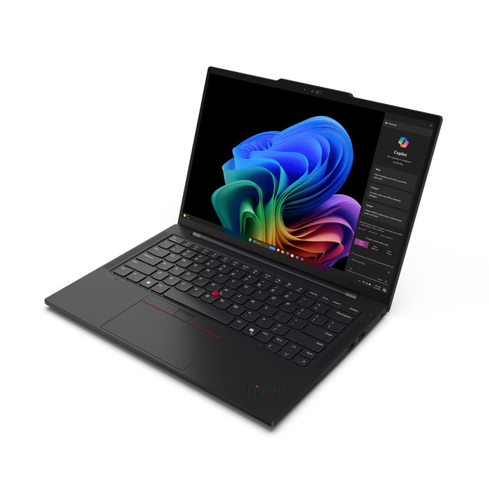 Lenovo ThinkPad T14s Gen 6 (Snapdragon) Copilot+ PC Qualcomm Snapdragon X1E-78-100 Laptop 35.6 cm (14") WUXGA 32 GB LPDDR5x-SDRAM 1 TB SSD Wi-Fi 7 (802.11be) Windows 11 Pro English Black