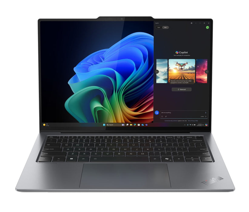 Lenovo ThinkPad X9-14 Gen 1 Copilot+ PC Intel Core Ultra 7 258V Laptop 35.6 cm (14") 2.8K 32 GB LPDDR5x-SDRAM 1 TB SSD Wi-Fi 7 (802.11be) Windows 11 Pro English Grey