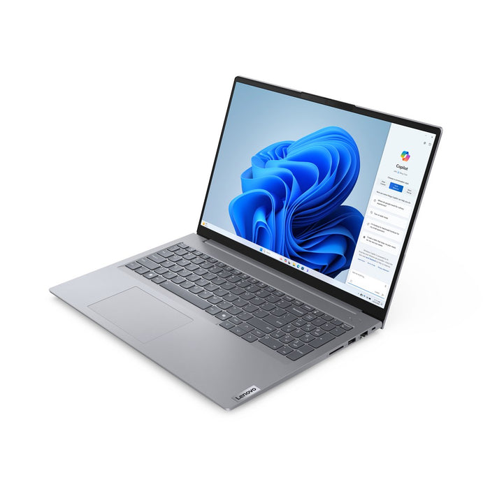 Lenovo ThinkBook 16 G7 ARP AMD Ryzen™ 5 7535HS Laptop 40.6 cm (16") WUXGA 16 GB DDR5-SDRAM 512 GB SSD Wi-Fi 6E (802.11ax) Windows 11 Pro English Grey