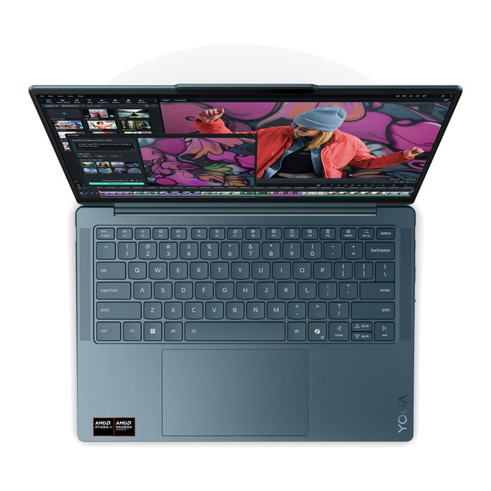 Lenovo Yoga Slim 7 14AKP10 Ryzen AI 5 340 14" WUXGA OLED 400 nits 60 Hz Glossy 16 GB LPDDR5-6400 512 GB SSD Radeon 840M Graphics 1080p webcam 70 Wh Win11 Tidal Teal