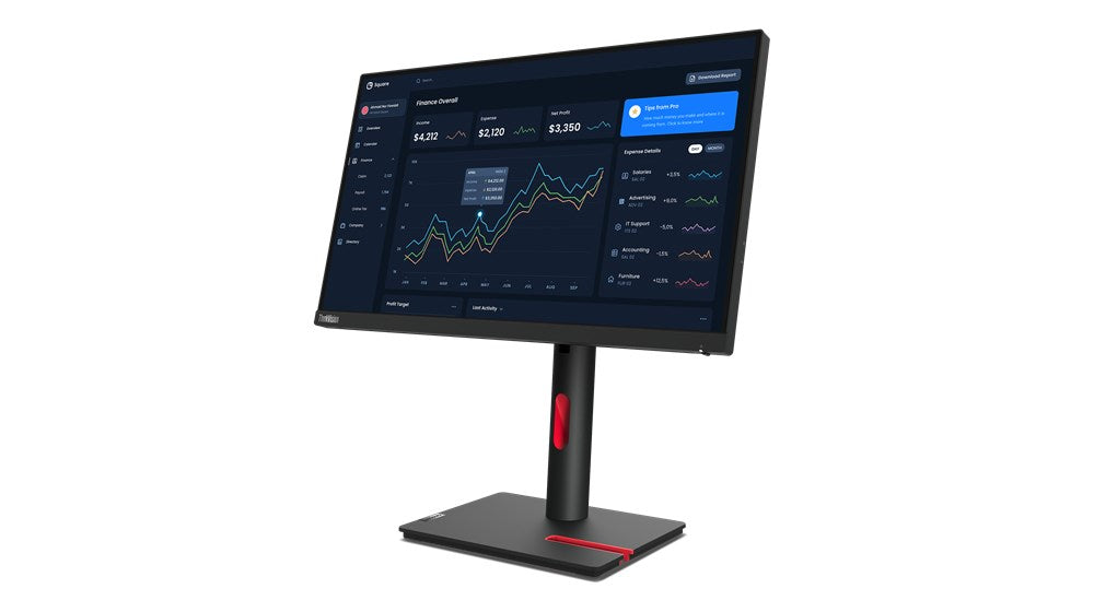 LENOVO ThinkVision T22i-30 21.5inch IPS FHD WLED 250cd/m2 4ms HDMI DP VGA 4xUSB 3.2 USB-B 3.2Raven Black slight box damage