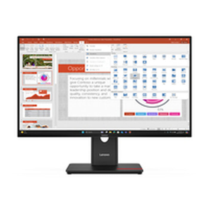 Lenovo ThinkVision T27-40 27" IPS, WLED, 1920x1080, 4ms, 48Hz - 120Hz, 300 cd/m2, 1500:1, HDMI, DP, VGA, USB hub, Tilt, Swivel, Pivot, Height Adjust Stand