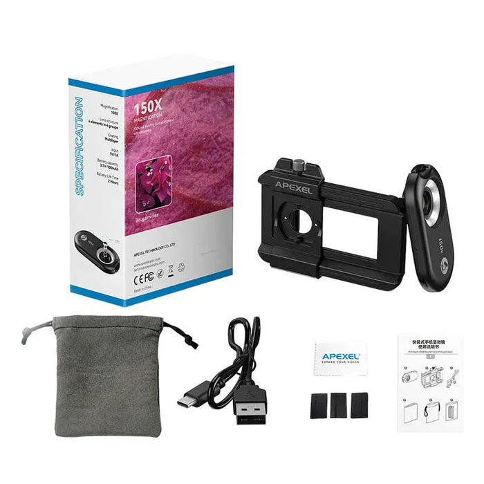 Lens for phone 150x APEXEL APL-MS150 - Phone lenses<<<Accessories<<<Photo and cameras<<<InnproXML