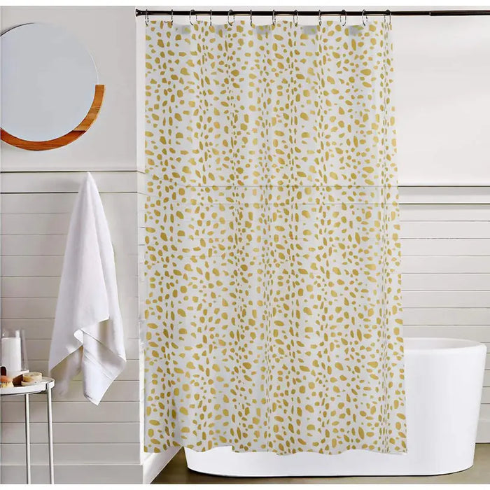LEROY GOLD BATHROOM CURTAIN - Завеси и корнизи за баня<<<Аксесоари за баня<<<Баня<<<Praktiker