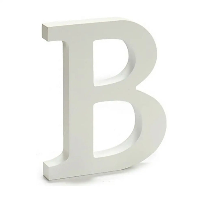 Letter Pincello B White 1,8 x 21 x 17 cm (12 Units) - Декорация и Осветление<<<Дом Градина<<<BigBuy&&&Други артикули за