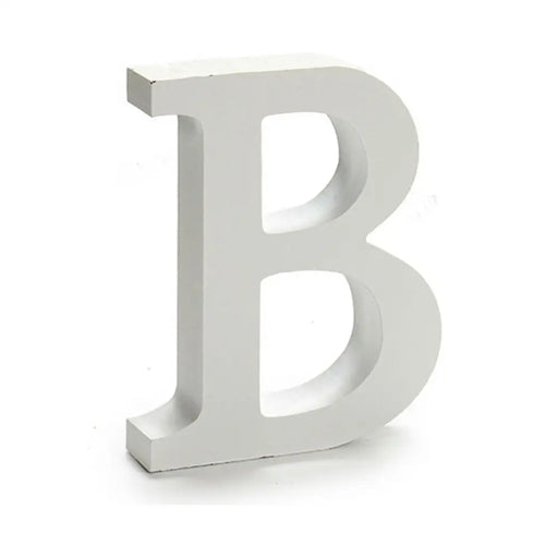 Letter Pincello B White 2 x 16 x 14,5 cm (24 Units) - Декорация и Осветление<<<Дом Градина<<<BigBuy&&&Други артикули за