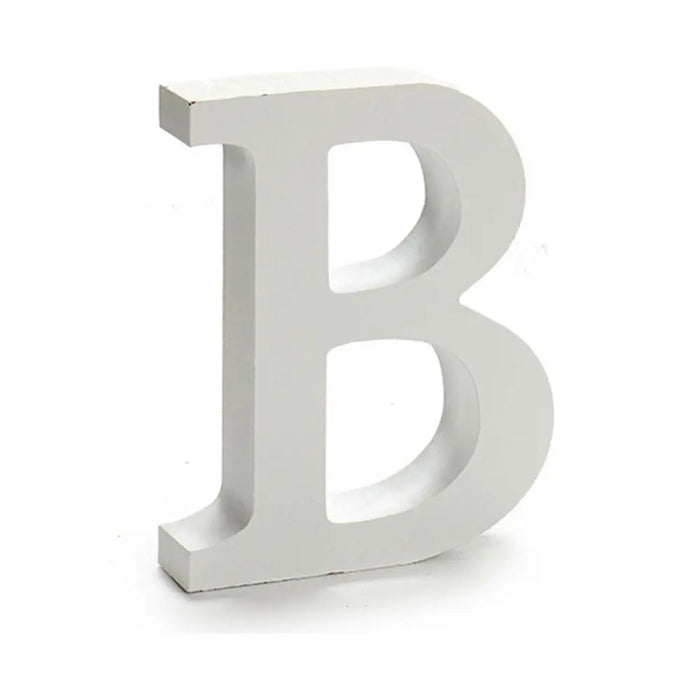 Letter Pincello B White 2 x 16 x 14,5 cm (24 Units) - Декорация и Осветление<<<Дом Градина<<<BigBuy&&&Други артикули за
