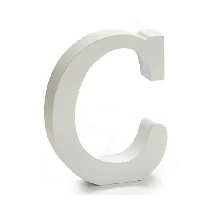Letter Pincello C White Wood 2 x 11 cm 2 x 16 x 14,5 cm (24 Units) - Декорация и Осветление<<<Дом