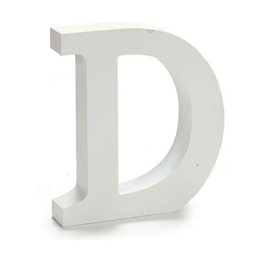 Letter Pincello D White 2 x 16 x 14,5 cm (24 Units) - Декорация и Осветление<<<Дом Градина<<<BigBuy&&&Други артикули за