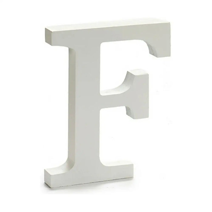 Letter Pincello F White 1,8 x 21 x 17 cm (12 Units) - Декорация и Осветление<<<Дом Градина<<<BigBuy&&&Други артикули за