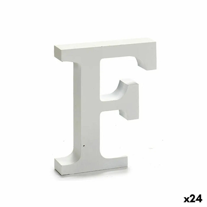 Letter Pincello F White 2 x 16 x 14,5 cm (24 Units) - Декорация и Осветление<<<Дом Градина<<<BigBuy&&&Други артикули за