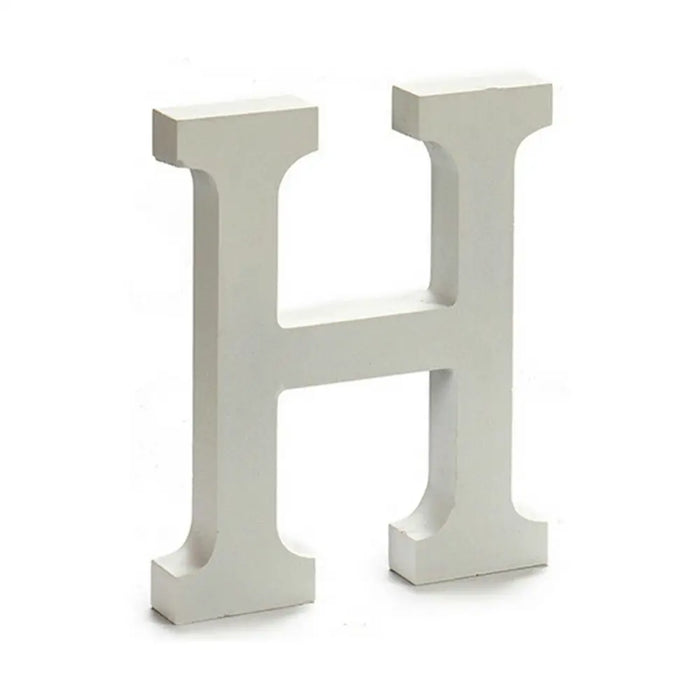 Letter Pincello H White 1,8 x 21 x 17 cm (12 Units) - Декорация и Осветление<<<Дом Градина<<<BigBuy&&&Други артикули за
