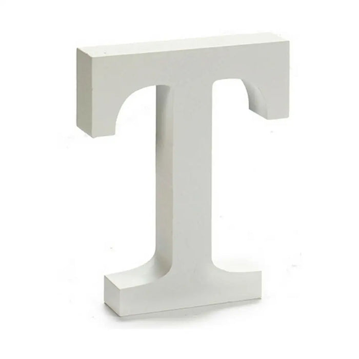 Letter Pincello T White 2 x 16 x 14,5 cm (24 Units) - Декорация и Осветление<<<Дом Градина<<<BigBuy&&&Други артикули за